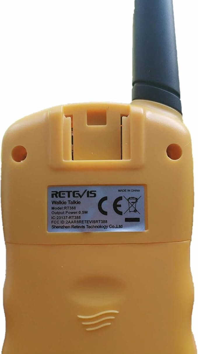 Retevis RT388 Kids Walkie Talkies, Toys Gifts for 6-12 Year Old Girls Boys, Mini Toy Walkie Talkie, Easter Birthday Gifts Outdoor Camping(Yellow 2 Pack)