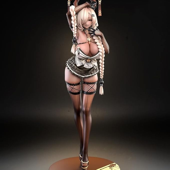 Owari Figure Anime Figurine Girl Models 30cm Standing Pose Uniform Owari Action Figures Statue Desktop Decoration Collections Gift for Fans