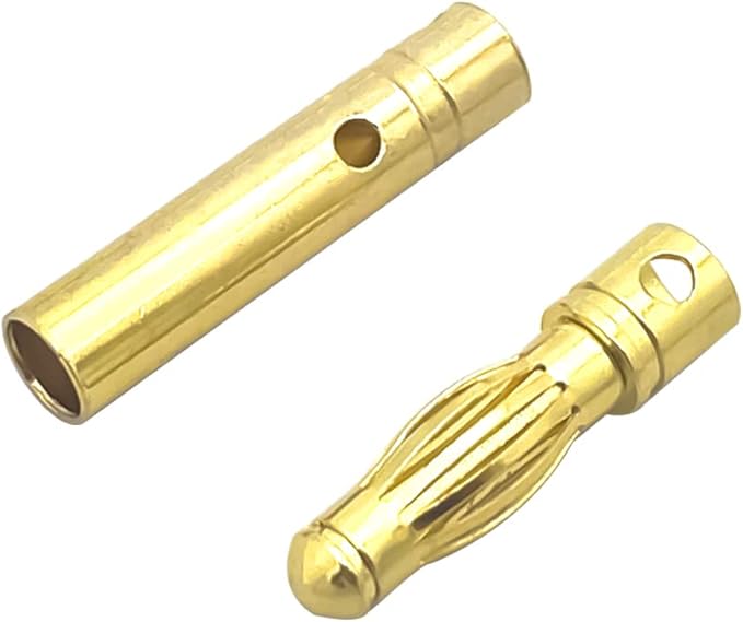 30Pairs 4.0mm Banana Bullet Connector Plug Male Female Bullet connectors for RC Battery ESC Motor