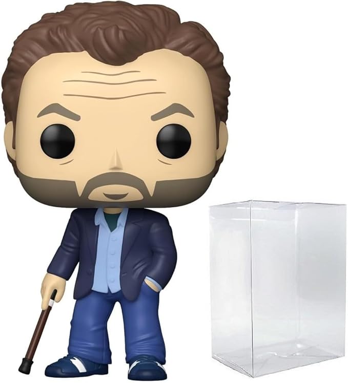 POP Funko NBCU TV: House M.D. - Dr. Gregory House Vinyl Figure, Multicolored, 3.75 Inches (Bundled with Compatible Box Protector Case)