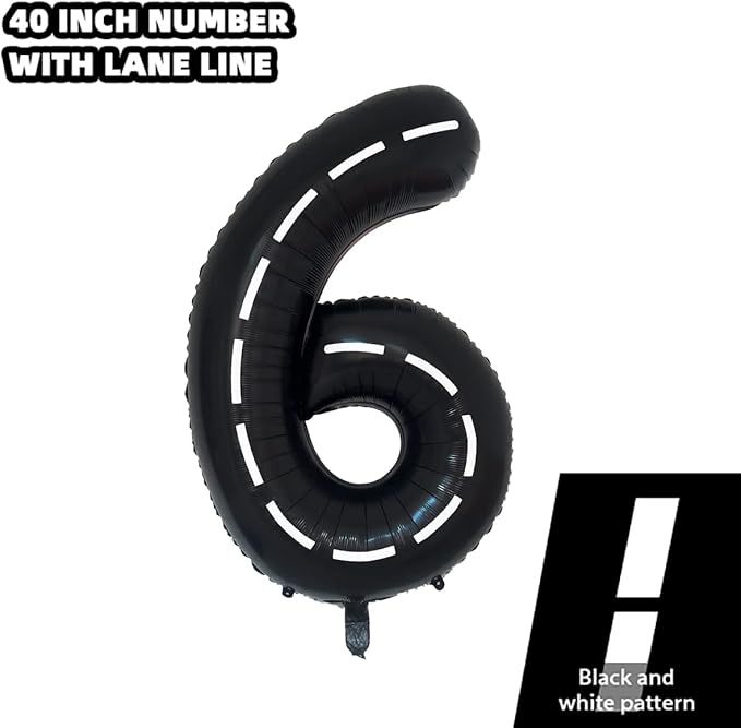 134pcs Race Car Balloon Birthday Party Supplies Decorations for Boys - Racing car Theme Party Supplies Happy Birthday Racecar Number Balloons Garland Kit Birthday Party (Arch, 6)