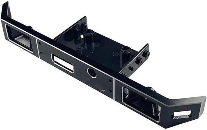 RC Spare Part for LDRC for LD-P06 for Unimog Metal Front and Rear Bumper for Chassis Armor 1/12 RC Truck Car Upgrade Parts Replacement Accessories(Front Bumper 1)