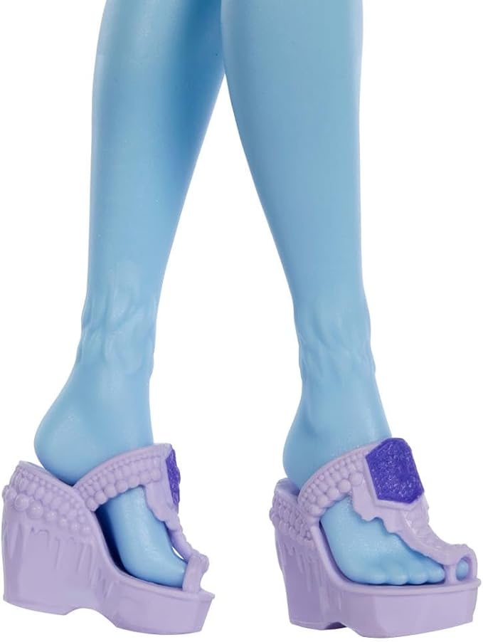 Monster High Self-Scare Secrets Abbey Bominable Doll and Accessories Set with 13 Realistic Surprises Like Henna, Painting and Crochet Crafts