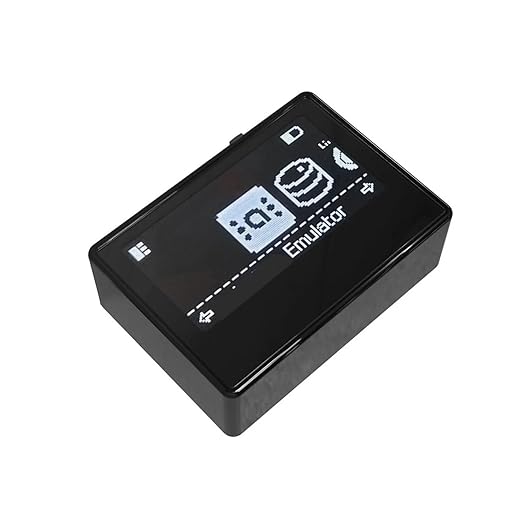 NFC Emulator for Popular Game Consoles — 3100+ Data Saves, Unlimited Scan & Rewrite, 1.3" OLED Screen, Rechargeable, Easy Button Controls, Compatible with 50+ Games (Black）