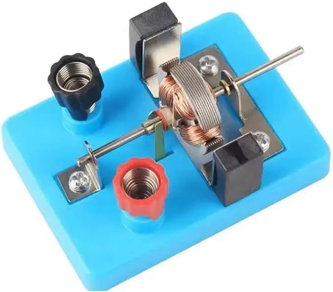 1Pc Blue DIY DC Electrical Motor Assemble KIT - STEM Science Lab Educational Physics Learning Experiment Ornaments for Electrical Motor 1 Small in Size and Light in Weight,Learning and Education