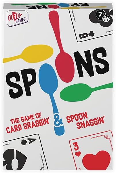 Spoons Games, Card Games for Kids - Deck of Cards, 3-5 Multi-Player Card Game, Ages 7+