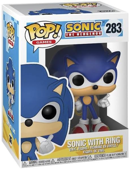 POP Games: Sonic - Sonic with Ring Collectible Toy, Multicolor, One Size