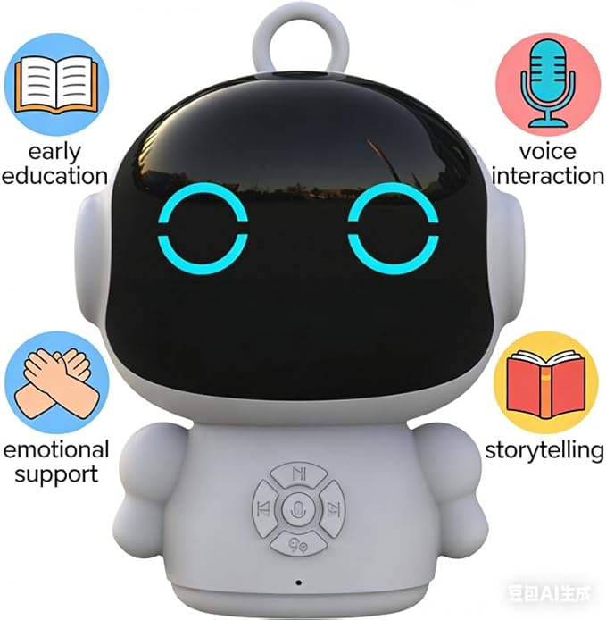 AI Smart Learning Companion - Intelligent Voice Interaction Robot with Multi-Model AI Chat (ChatGPT, Claude, Gemini, Deepseek), Early Education & Emotional Support Robot