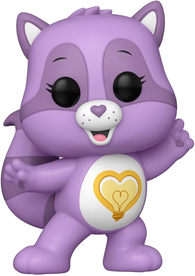 Funko Pop Animation: Care Bear Cousins - Bright Heart Raccoon - Care Bears - Collectable Vinyl Figure - Gift Idea - Official Merchandise - Toys for Kids & Adults - Cartoon/Animation Fans