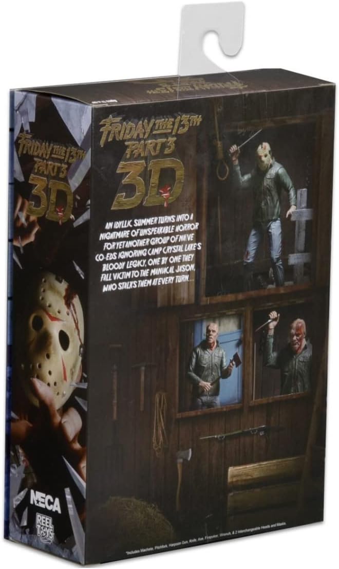 NECA Collectible Friday The 13th Scale Part 3 Jason Ultimate 7" Scale Action Figure