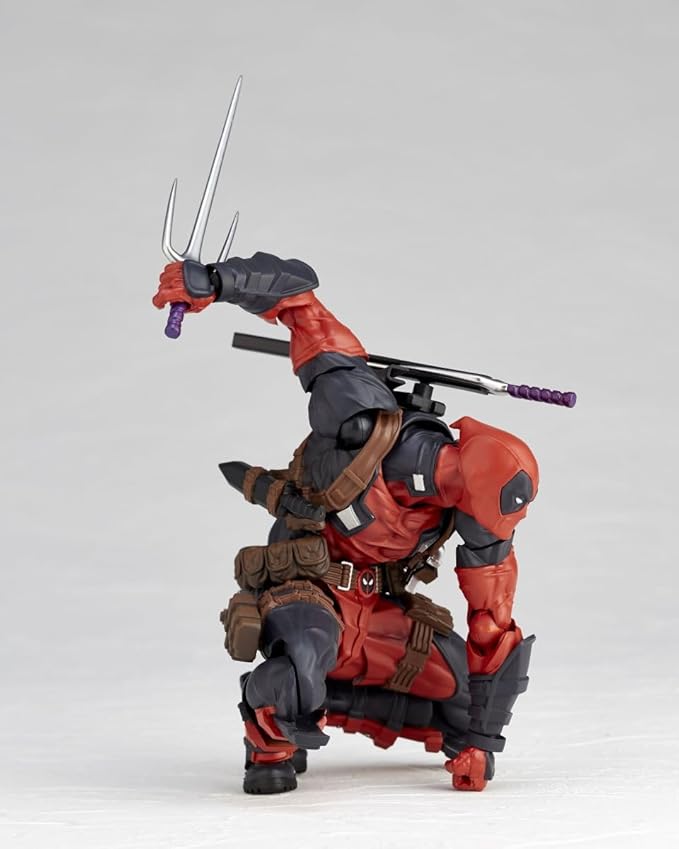 Kaiyodo Revoltech Amazing Yamaguchi Deadpool Ver. 2.5, Total Height: Approx. 6.7 inches (170 mm), Non-scale, PVC & ABS, Painted Action Figure, NR050