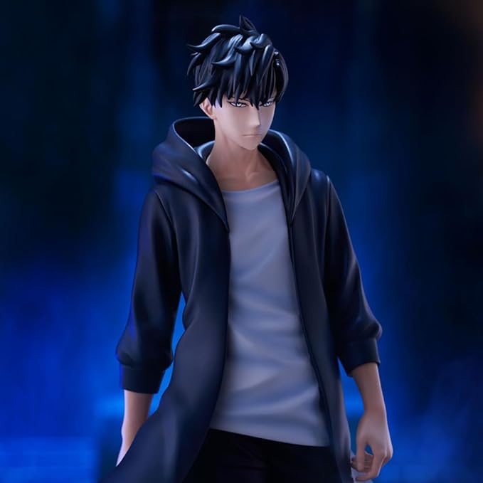 2pcs Sung Jin Woo Anime Figures Beru Figurine Standing Pose Anime Action Figures Sung Jin Woo Statue Collectibles Gift for Fans