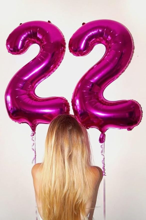 Number 0 Balloons 40 Inch Hot Pink Number Balloons for 10 20 30 40 50 60 70 80 90 100 Numbers Balloon Birthday Decorations Wedding Event Baby Shower