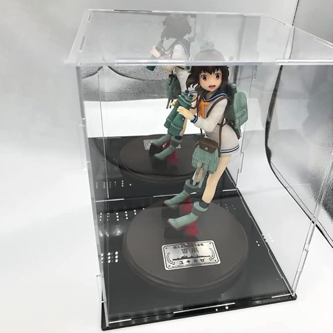 Display Case 7.8x7.8x9.8inch,20x20x25cm for Collectibles Assemble Clear Acrylic Box Alternative Glass Case for Display Action Figures Home Storage Organizing Toys