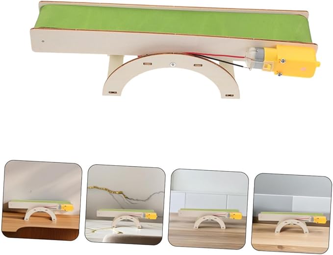2pcs DIY Electric Conveyor Belt Kit Interactive Preschool Learning for Early Stem Education Fun Assembly Model for Science Engineering Projects