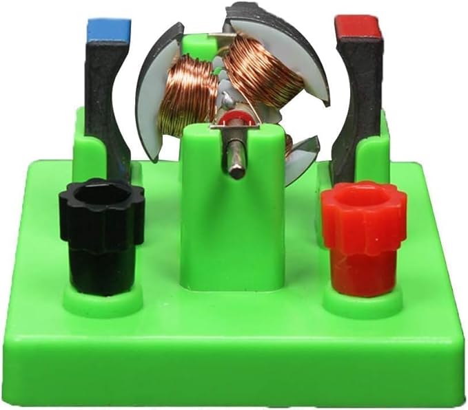 1Pc Blue DIY DC Simple Electrical Motor Assemble KIT,Small in Size and Light in Weight,STEM Science Lab Educational Physics Learning Experiment Ornaments for Electrical Motor,Learning and Education