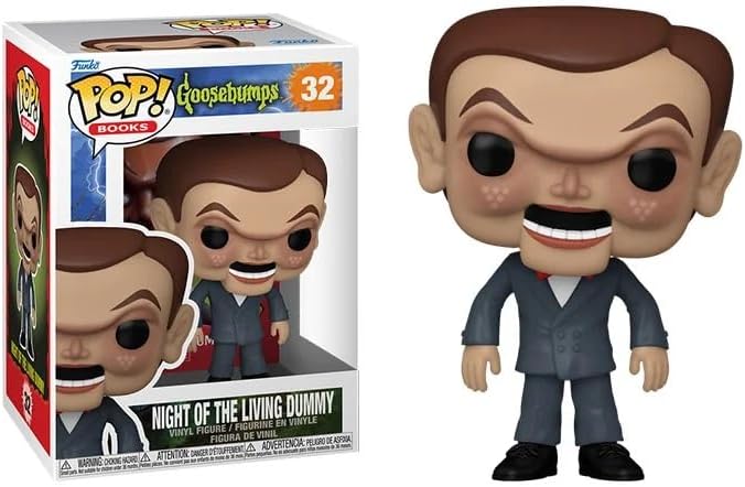 Funko Goosebumps R. L. Stine + Pop Protector: Pop! Horror Books Vinyl Figure (Bundled with ToyBop Brand Box Protector Case) (Night of The Living Dummy (1993) #32/80900)