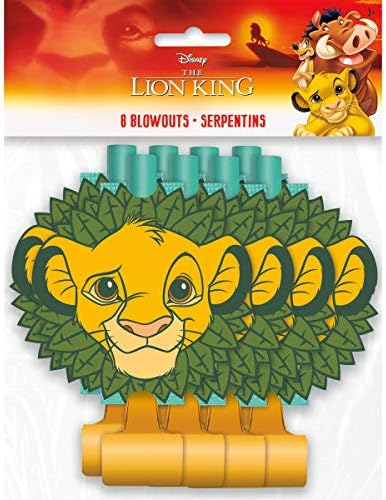 The Lion King Birthday Party Supplies Bundle includes 24 Party Blowouts