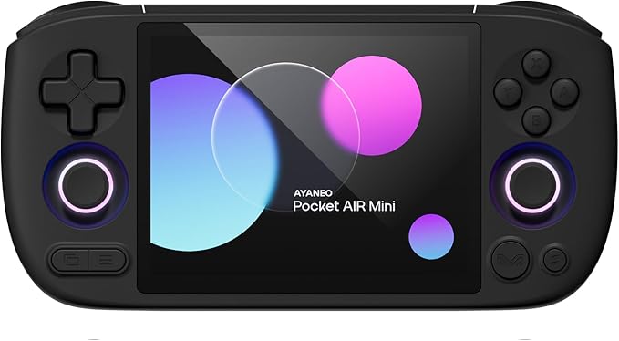 AYANEO Pocket AIR Mini Android Handheld Game Console - 4.2" HD 4:3 Retro Gaming Screen, MTK G99 Octa-Core, Hall Effect Joystick & Triggers, Portable Gaming Device (Aurora Black, 2G+32G)
