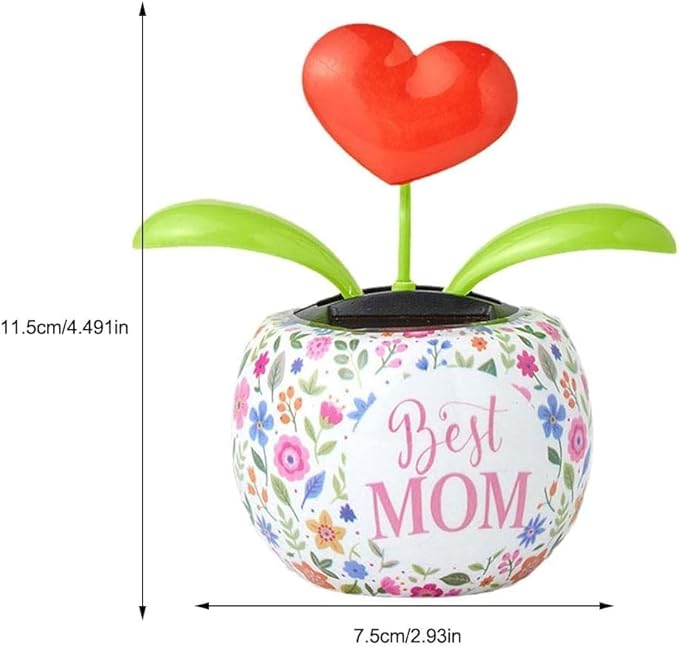 2Pcs Dancing Solar Toys, Cute Solar Power Flip Flap Flower Insect, Car Swinging Dancing Toy Car Windowsill Decoration Dashboard Office Home Decor, Learning and Education
