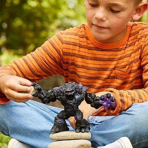 Schleich Eldrador Creatures - Shadow Stone Monster Toy with Movable Arms and Jaw - 9” Giant Beast Figurine with Rotating Body - Battle Stone Action Figure for Boys, Girls - Kids Ages 7+ | 70158