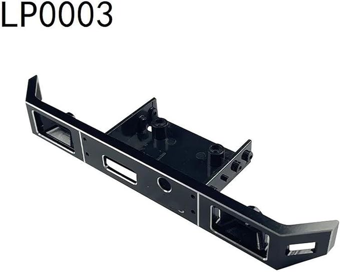 RC Spare Part for LDRC for LD-P06 for Unimog Metal Front and Rear Bumper for Chassis Armor 1/12 RC Truck Car Upgrade Parts Replacement Accessories(Front Bumper 1)