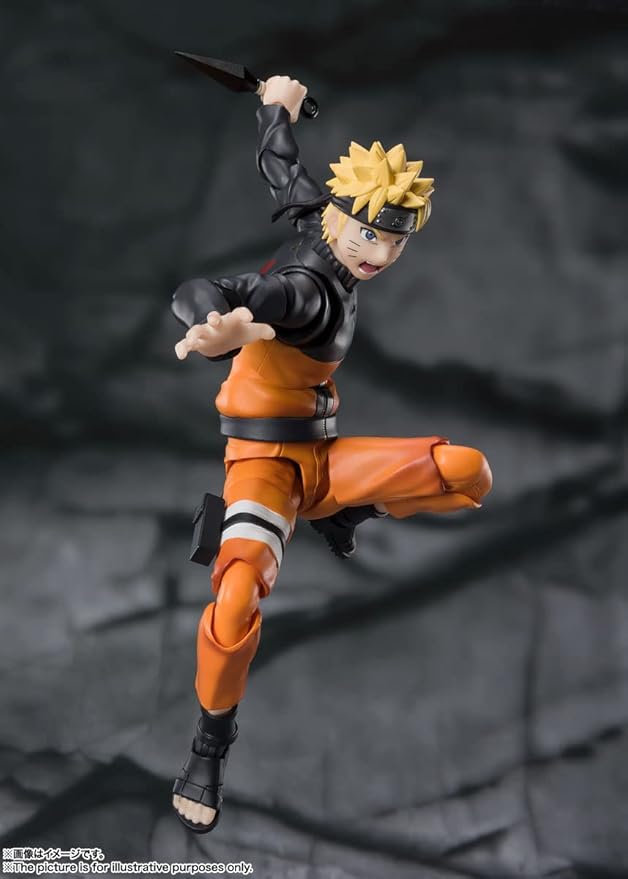 TAMASHII NATIONS - Naruto Shippuden - Naruto Uzumaki -The Jinchuriki Entrusted with Hope, Bandai Spirits S.H.Figuarts Action Figure