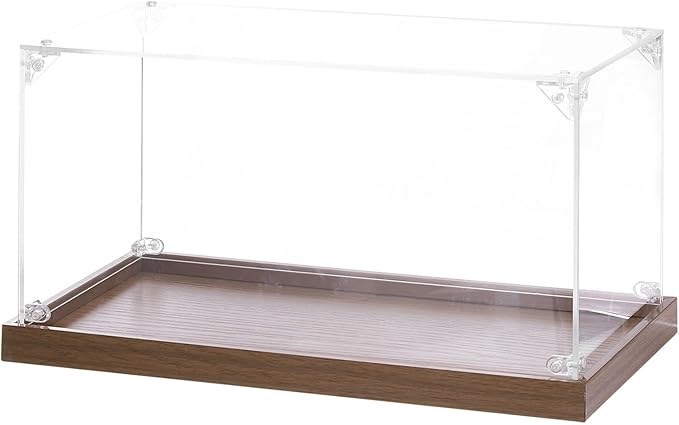 MECCANIXITY Acrylic Display Case, 12"x6"x6" Clear Display Box Assemble Dustproof Storage Organizer Showcase for Collectibles Action Figures