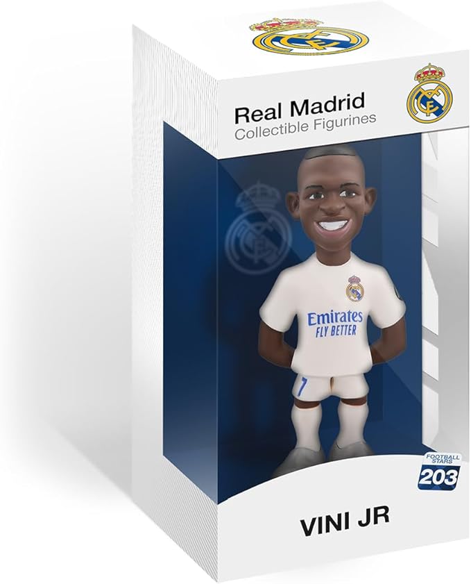 MINIX COLLECTIBLE FIGURINES - Sports Collectable 12 cm Figurine, Vinicius Junior - Real Madrid