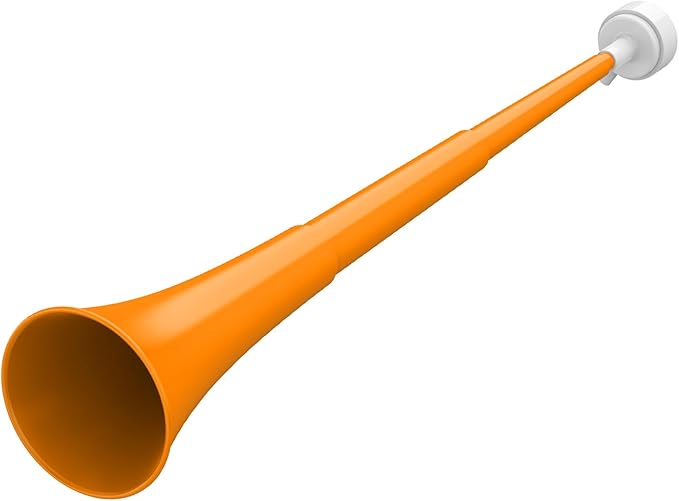 Collapsible Stadium Horn 24 Inch Vuvuzela Plastic Trumpet Blow Horns Noisemakers Loud Sound Soccer Cheer Horn for Sporting Events Graduation Games School Party Supplies Favors Accessories