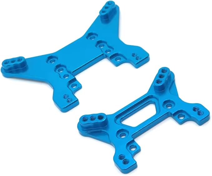 RC Car Upgrade Part for WLtoys 104001 104002 1/10 Metal Upgrade Modified Front and Rear Shock Absorber Frame Remote Control Crawler Car Parts Accessories(Blue)