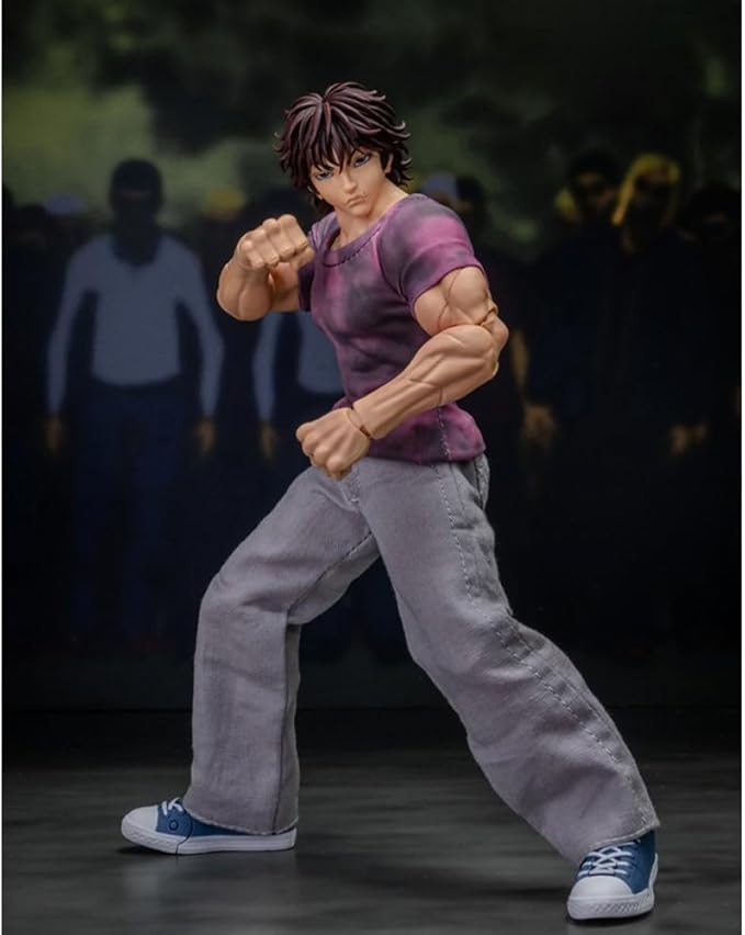 Hanma Yujiro Action Figure 18CM Anime Figure Yujiro Statue Model, Joints Movable Cartoon Manga Figure Handmade Collectible Desktop Decoration for Fans