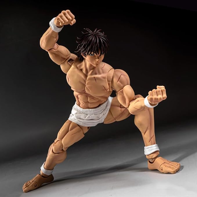 Hanma Yujiro Action Figure 18CM Anime Figure Yujiro Statue Model, Joints Movable Cartoon Manga Figure Handmade Collectible Desktop Decoration for Fans