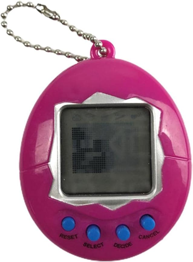 Virtual Digital Pet Toy Handheld Game Machine Game Keychain Decompression Toy (Purple)