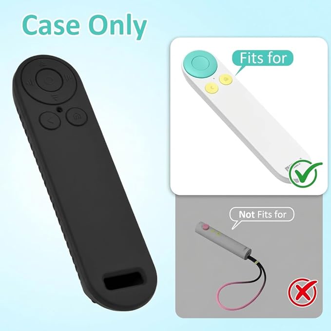 Silicon Cover for Nex Playground Game System Remote, Anti-Slip Shockproof Sleeve with 4 Pillars for Secure Placement, Dust & Water Resistant Protective Case with Lanyard-Black