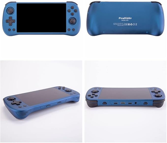 Powkiddy X55 Handheld Retro Game Console Built-in 20,000 Games 128G 5.5-Inch IPS Screen Video Gaming Console for Kid Adult, RK3566 CPU, HDMI Interface