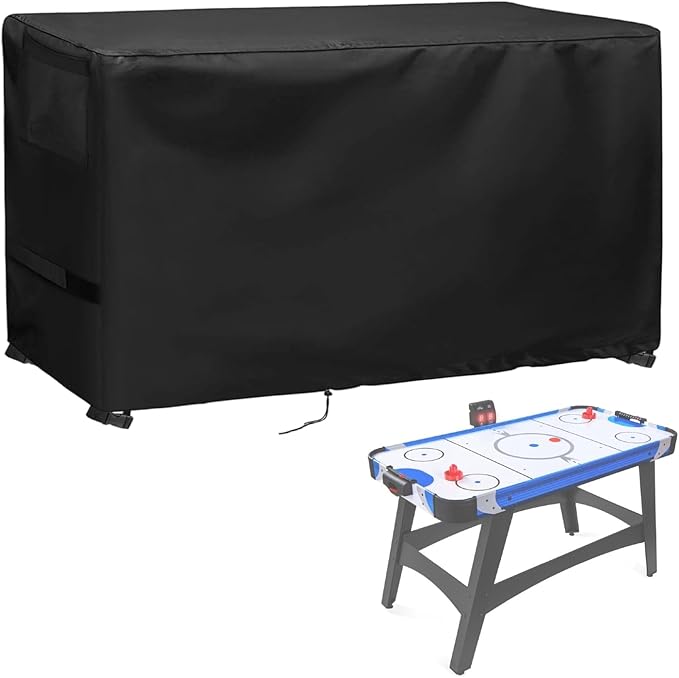 Game Table Cover for Best Choice 58in Mid-Size Arcade Style Air Hockey Table,Tabletop Arcade Machine Cover for Pool Tables,Dust Covers for Home,59.5"x28.5"x35"
