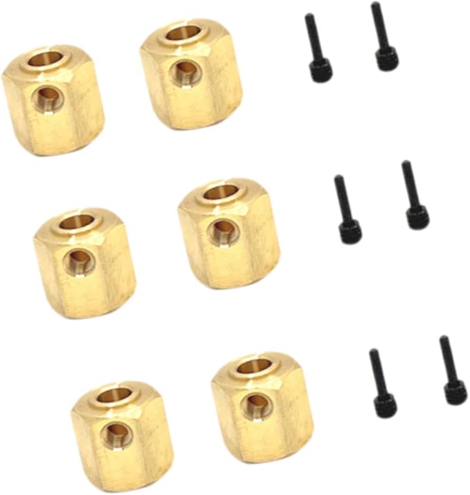 RC Car Wheel Hexes Remote Control Car Widened Combiner Remote Controlled Vehicles Accessories, Replacement Drive Adapter, 6x6 No Output Shaft