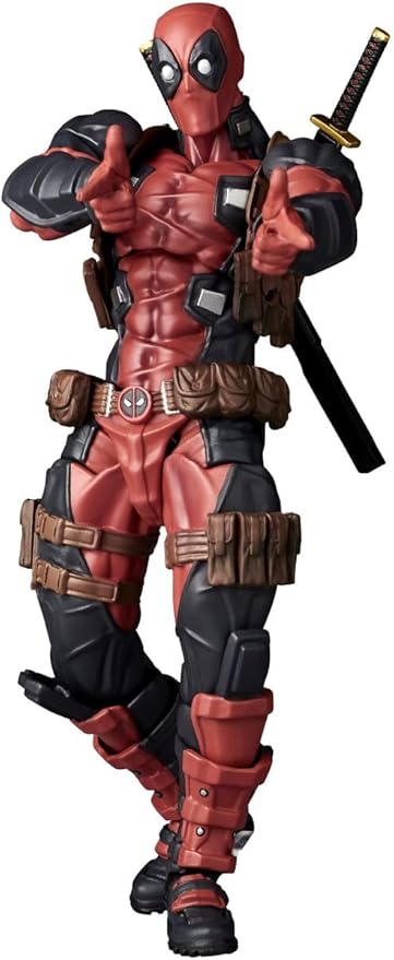 Kaiyodo Revoltech Amazing Yamaguchi Deadpool Ver. 2.5, Total Height: Approx. 6.7 inches (170 mm), Non-scale, PVC & ABS, Painted Action Figure, NR050