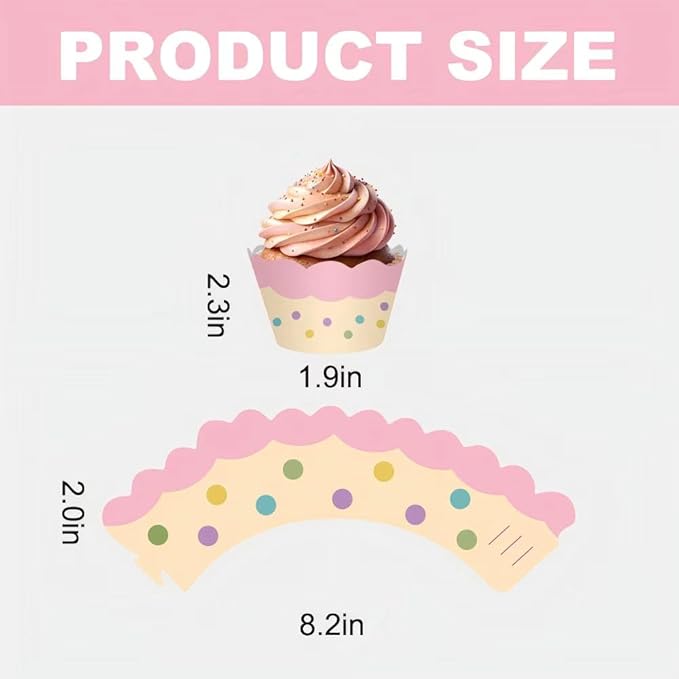 Cat Dollhouse 36pcs Cupcake Wrappers, Cupcake Liners for Cat House Theme Birthday Party Supplies Baby Shower Decorations