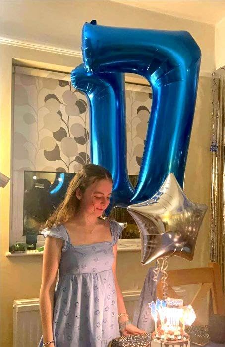 Giant Navy Blue 70 Balloon Number 40 Inch, 70 Number Balloons Birthday Supplies, 70 Year Old Birthday Party Celebration, 70 Balloons Graduations Anniversary Decorations