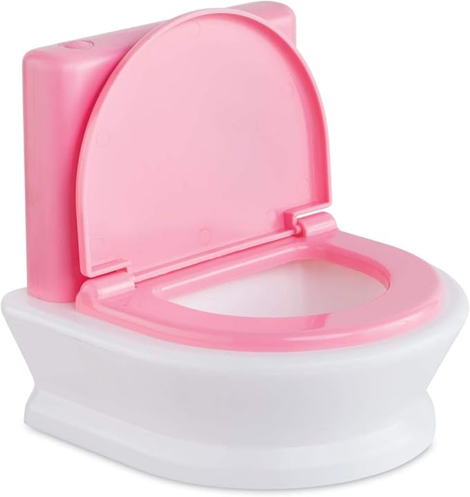 Corolle Realistic and Interactive Potty Training Doll for Girls with Flushing Toilet Sound - Educational Potty Toys for Toddlers - Corolle Baby Doll Accessories Toy Toilet