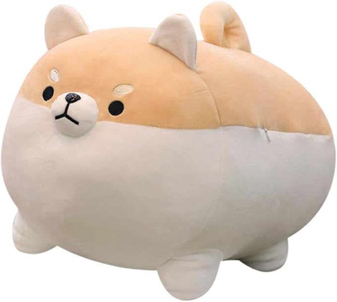 Auspicious beginning Shiba Inu Stuffed Animal Plush - 15.8'' Cute Corgi Dog Pillow and Toy, Soft Anime Kawaii Christmas Birthday Gifts for Boys and Girls Stuffed Animals Kawaii Decor