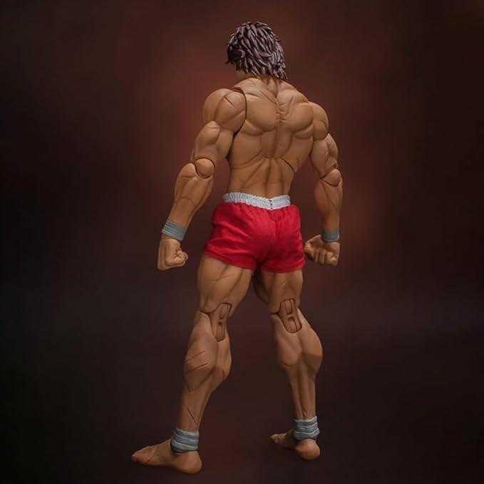 2pcs Hanma Yujiro Action Figure Joints Movable Anime Figures Muscular Man Hanma Figurine Statue Model Collectibles Gift