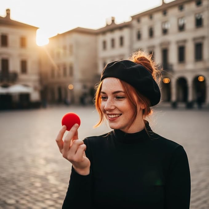 10Pcs Red Sponge Balls Soft Magic Tool Sponges Ball,Lightweight Mini Sponge Balls Magic Street Classical Comedy Trick Props Magic Kits and Accessories Novelty and Gag，Novelty and Gag Toys(2.5cm)