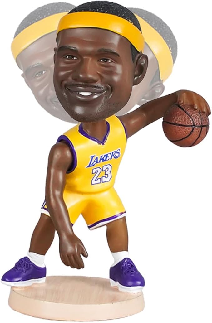 James Bobblehead Basketball Action Figure -5.3 in Hand-Painted Resin Collectible Doll - Perfect Sports Fan Gift - James in Iconic 23# Jersey