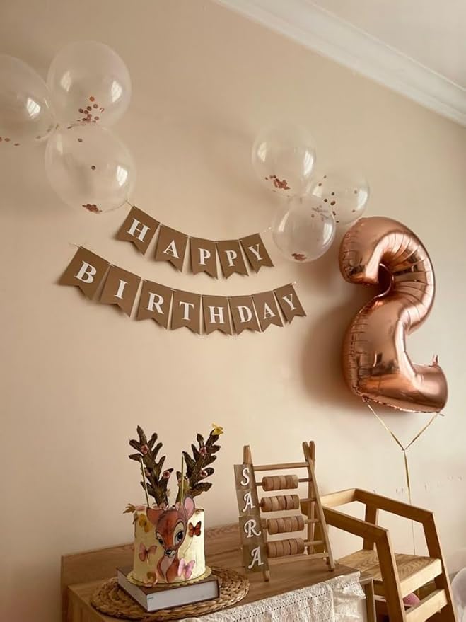 Numbers Balloon 3, 40 Inch Large Rose Gold Balloon for Three Year Old Birthday Decor, 3 13 30 31 Birthday Party Decorations for Wedding Supplies