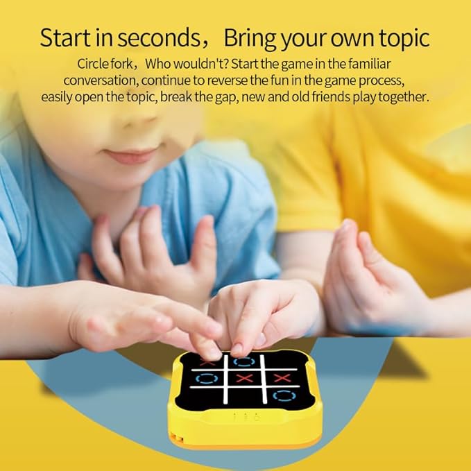Electronic Tic Tac Toe Game: Puzzles Portable Games 3-in-1 Tic Tac Toe Bolt Game Travel Tic Tac Toys for Educational Memory Growth, Infinite Tic-Tac-Toe Board Games for Ages 3+