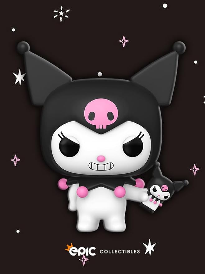 Hello Kitty - Kuromi with Phone Exclusive Vinyl Figure Collectibles Bundle with Compatible Funko Pop Box Protector