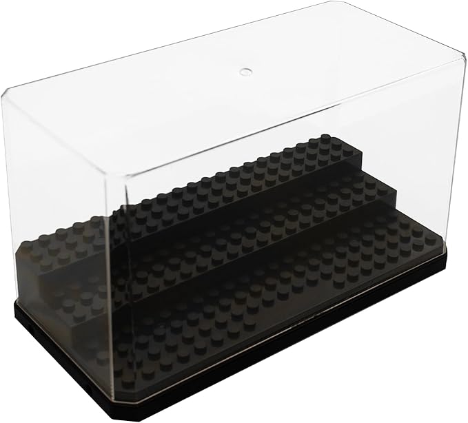 Acrylic Minifigure Display Case Stackable Action Figures Blocks Display Box, Clear Dustproof Display Case Box for Lego Lovers
